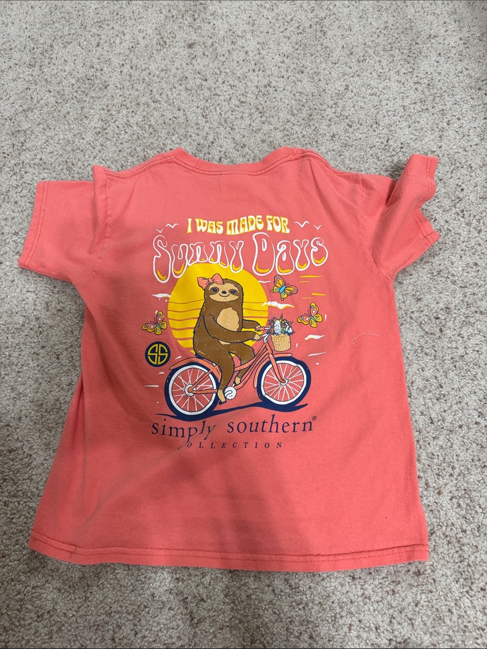Simply Southern Kids Coral and Light Pink Short-Sleeve Tees